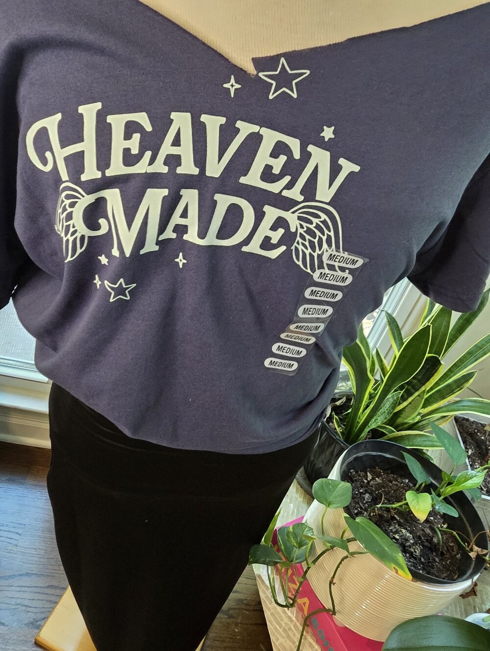 Heaven Made Navy Graphic T‑Shirt